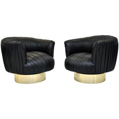 Milo Baughman swivel chairs