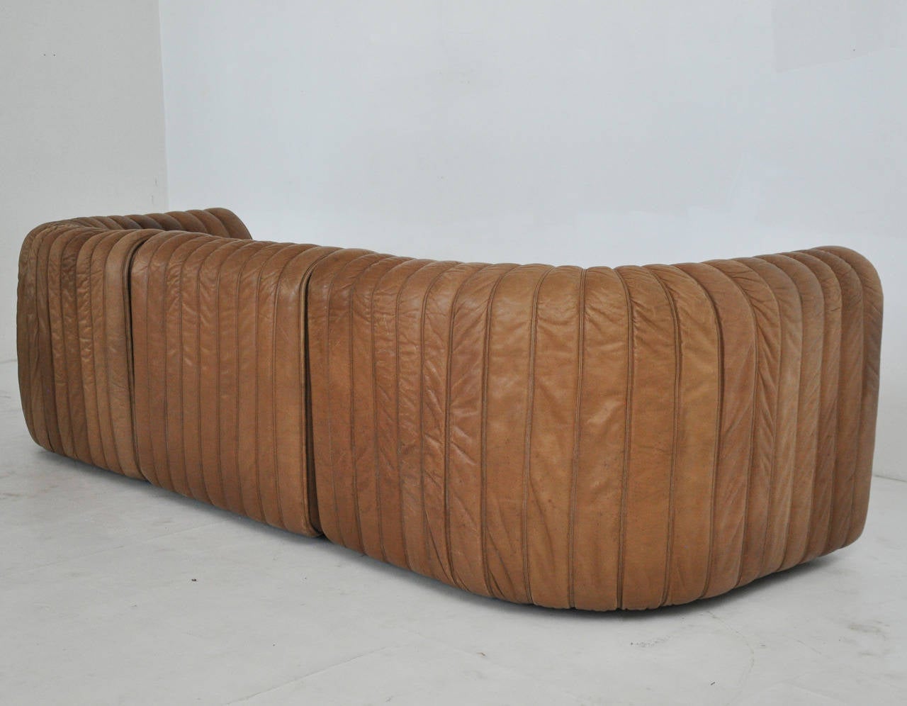 De Sede DS-22 Brown Leather Sofa 2