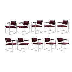 Ten Milo Baughman Dining Chairs Ten Milo Baughman Dining Chairs