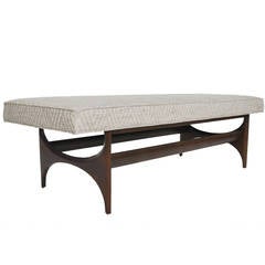 Midcentury Sculptural Bench