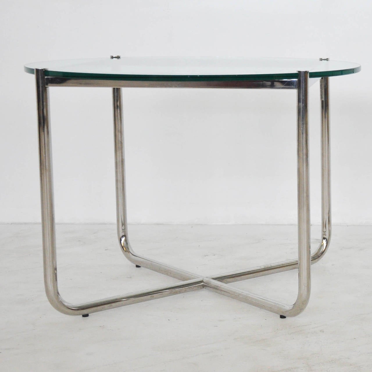 Mid-Century Modern MR Table by Mies Van Der Rohe for Knoll