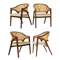 Set of Four Dunbar Armchairs, Edward Wormley