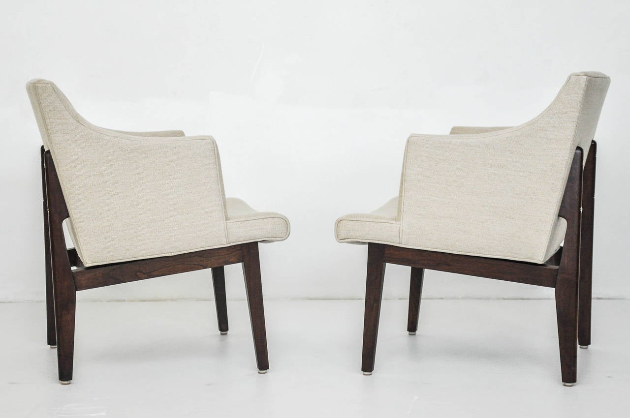 Dunbar Bracket Back Armchairs by Edward Wormley 2