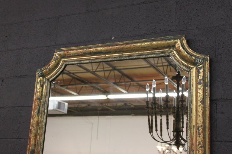 19thC French Mirror with Original Mirror In Excellent Condition In Charlotte, NC