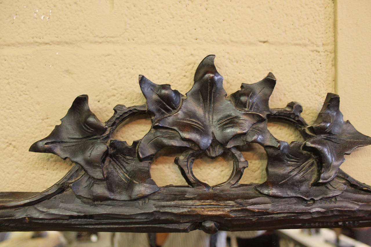 Pair of 19th Century Black Forest Mirrors