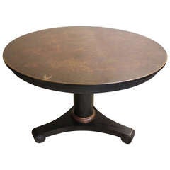 Mid Century Iron and Copper Dining or Center Table