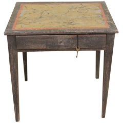 19thc Belgian Painted Table