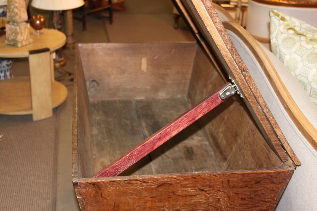 19thC French Kneading Dough Trunk or Box 2