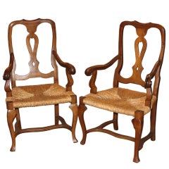 Set of Five 19th C Italian Dining/Breakfast Room Chairs