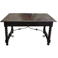 Antique Early 20th Century Spanish Desk Table