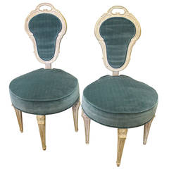 Perfect Unique Pair of Accent or Side Chairs