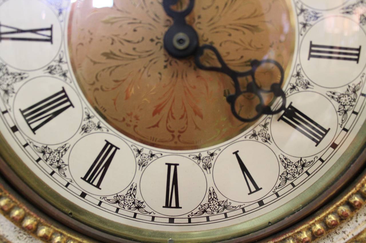 Italian Florentine Gilt Grandmother Clock For Sale 4