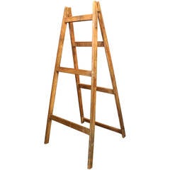 Used Swedish Folding Ladder, 19th Century