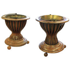 Antique Pair of Bentwood Edwardian Planters