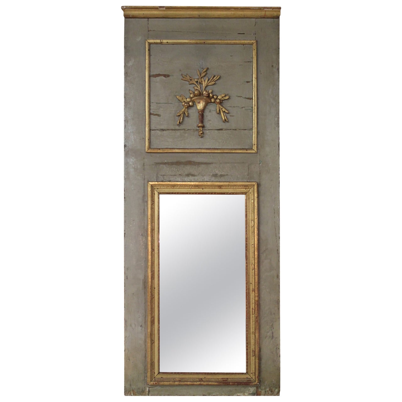 18th Century French Trumeau Mirror