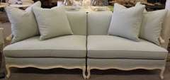 Stylish Mid-Century Sectional Sofa French Style Carved