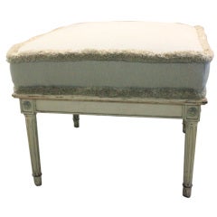French Directoire Style Square Ottoman