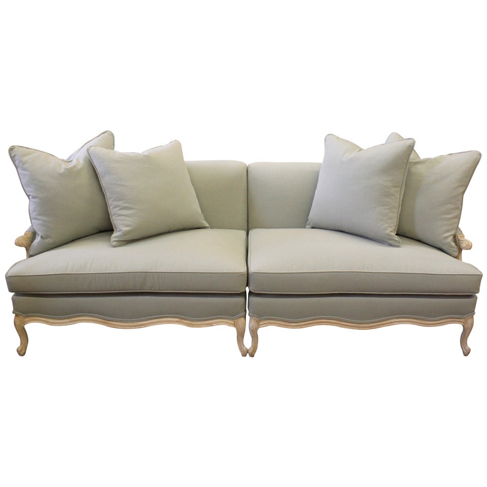 Midcentury French Style Sectional Sofa at 1stDibs