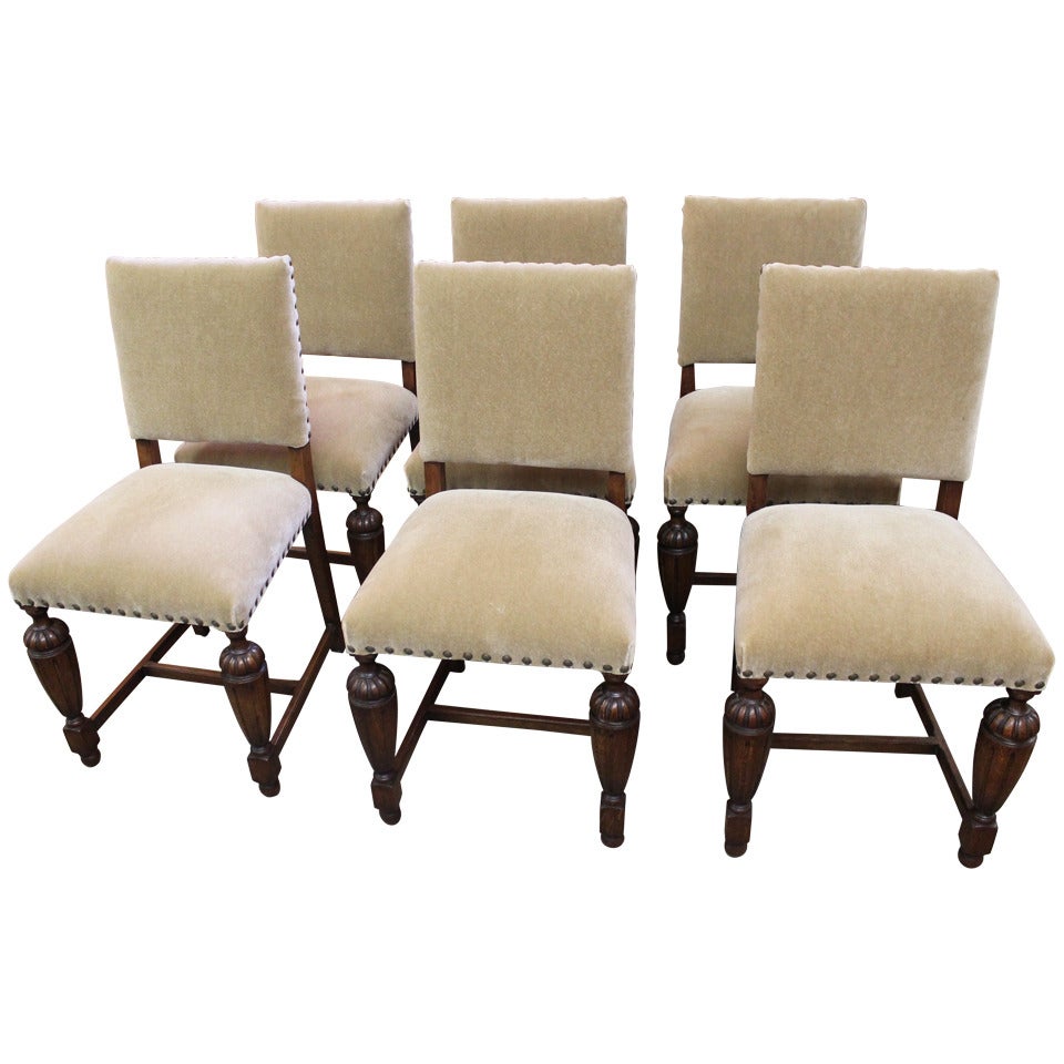 1920s English Tudor Style Dining Chairs