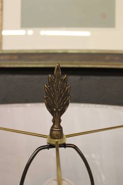 French Gilt Iron Standing Lamp