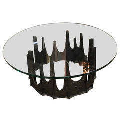 Paul Evans Bronze Stalagmite Coffee Table