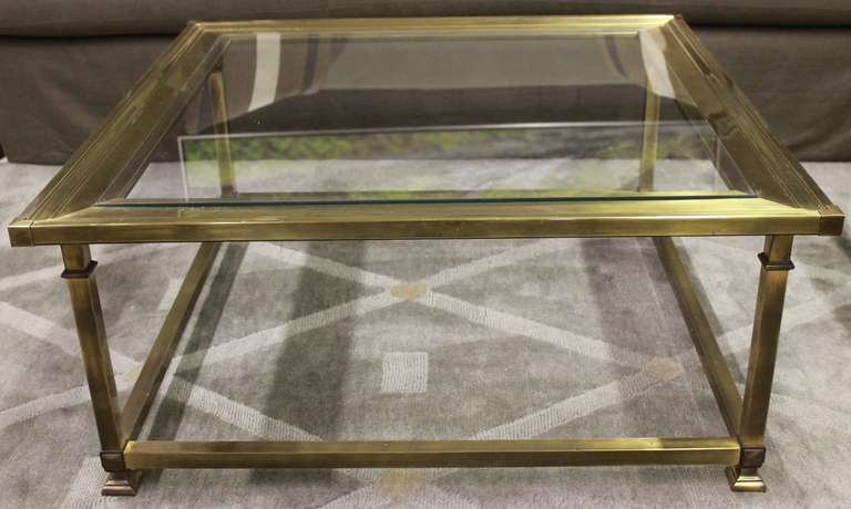American Midcentury Brass Coffee Table by Mastercraft