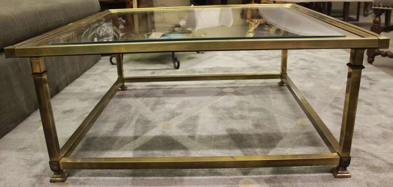 Midcentury Brass Coffee Table by Mastercraft 2