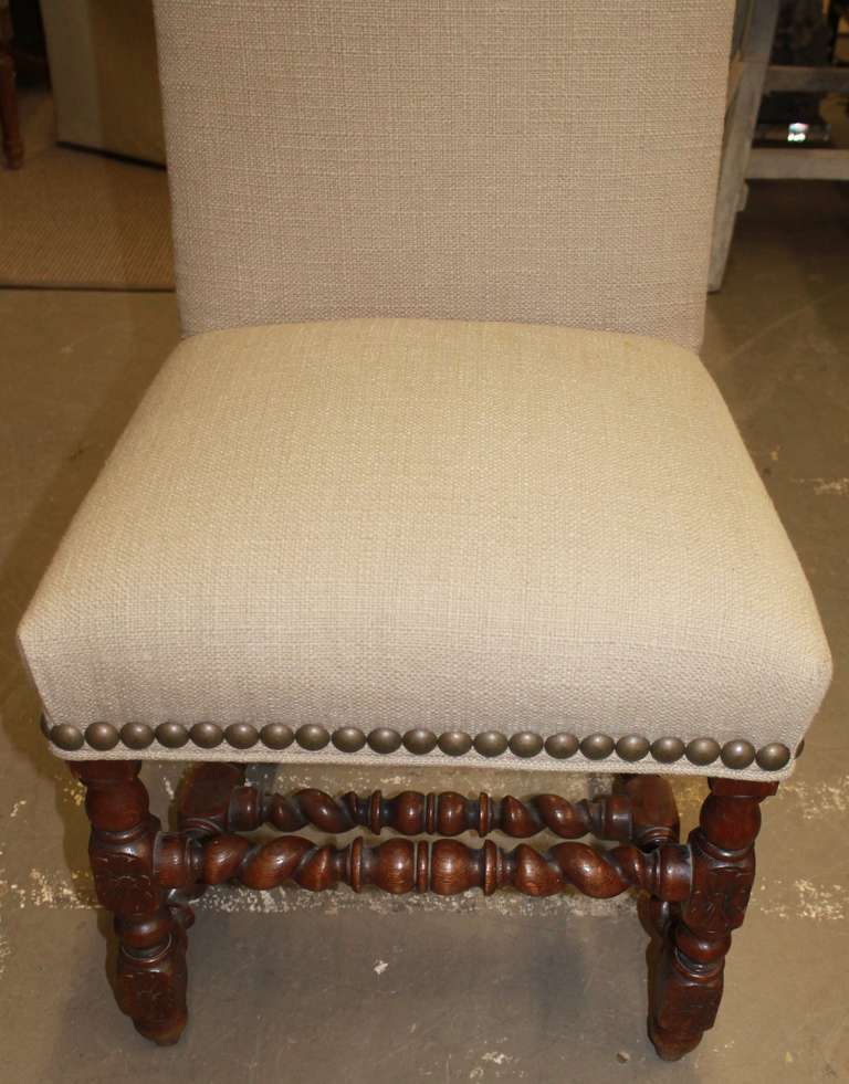 19th Century French Barley Twist Chairs In Excellent Condition In Charlotte, NC