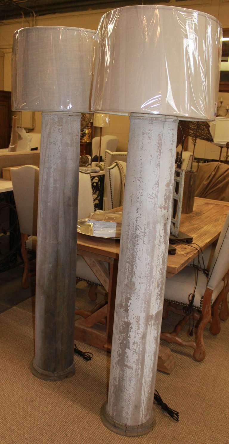 American Column Fragments as Lamps