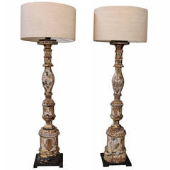 18th Century Italian Architectural Fragments as Lamps