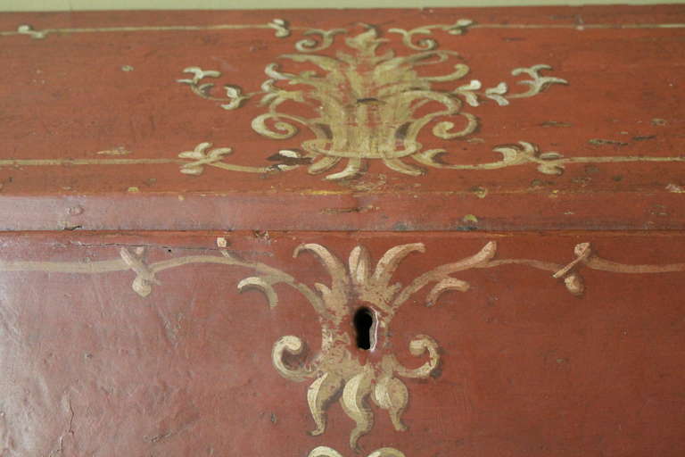 18th Century Hand-Painted Italian Secretaire