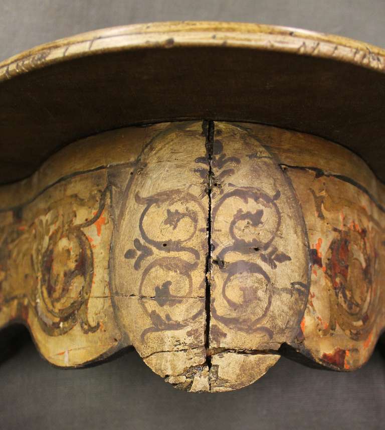 18th Century Italian Console with Hand-Painted New Top