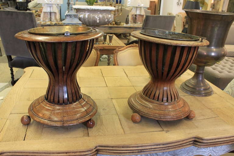 Pair of Bentwood Edwardian Planters