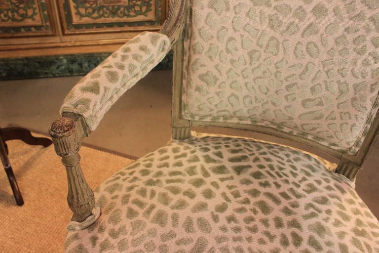 19th Century Beautiful Directoire Period Fautiel Chair For Sale