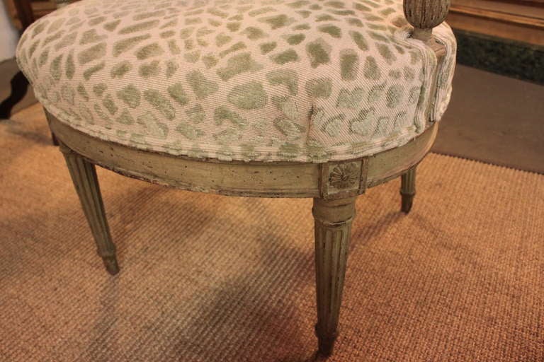 Wood Beautiful Directoire Period Fautiel Chair For Sale