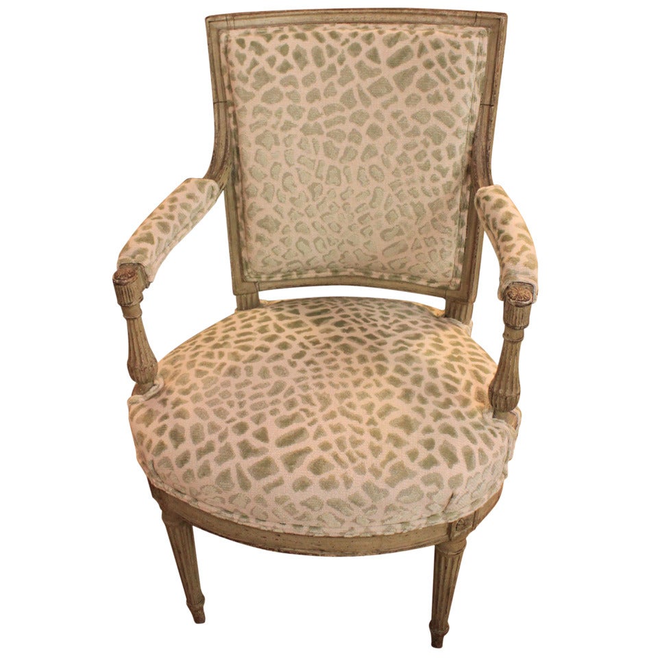 Beautiful Directoire Period Fautiel Chair For Sale