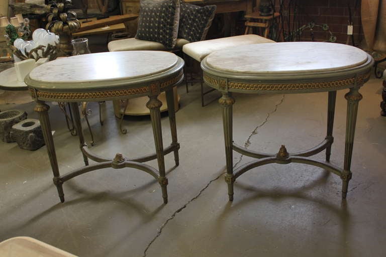 Rare Pair of French 19th Century Side Tables or Night Stands