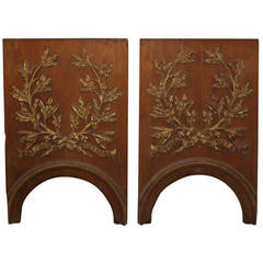Pair of Carved French Architectural Panel