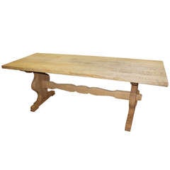 19thc Belgian Trestle Dining Table