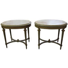 Rare Pair of French 19th Century Side Tables or Night Stands
