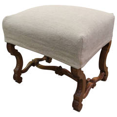 19th Century French Carved Ottoman