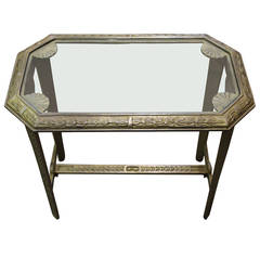 Heavy Cast Iron, Art Deco, Side Table