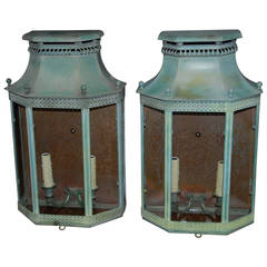 19th Century French Copper Lanterns