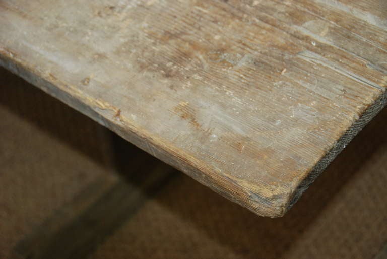 Large 18th Century Swedish Trestle Table 2