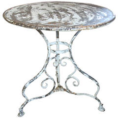 French Iron Garden Table