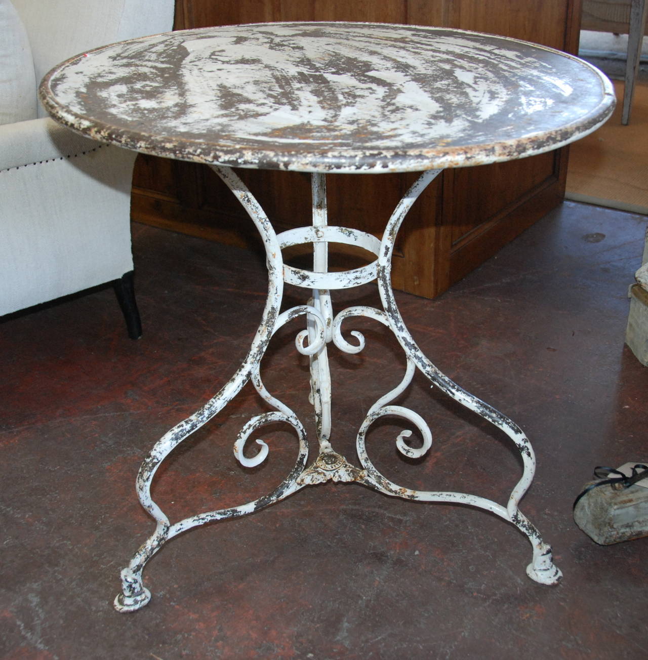 French Iron Garden Table