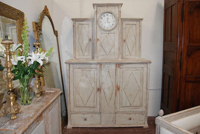 Early 19th c. Swedish Clock Cupboard 5