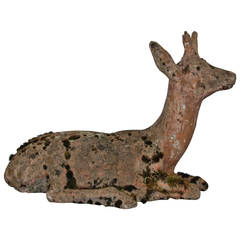 Antique French Garden Deer Statue