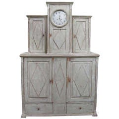 Early 19th c. Swedish Clock Cupboard