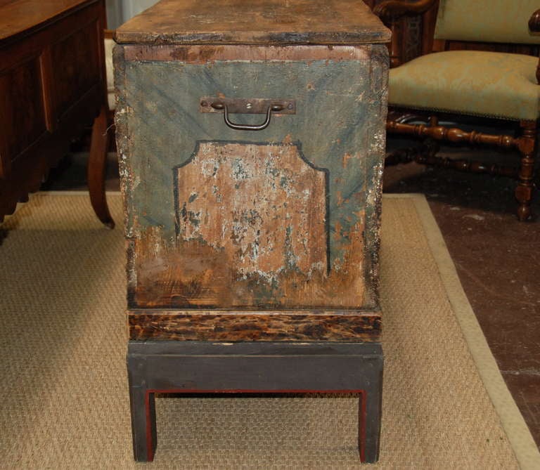 18th Century Polychrome French Chest 2